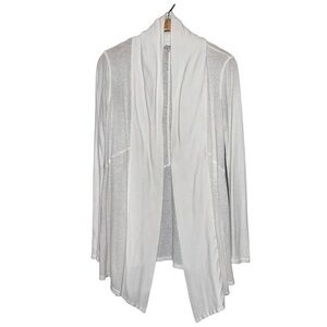 Splendid Vintage Women’s Size S White Thermal Waffle Knit Open Cardigan